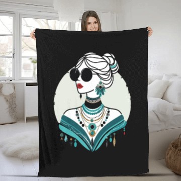 Discover Fashion Icon Iris Fleece Blankets