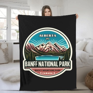 Discover Banff National Park, Alberta Canada grizzly bears Fleece Blankets