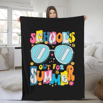 Discover School's Out For Summer Teacher Life Fleece Blankets