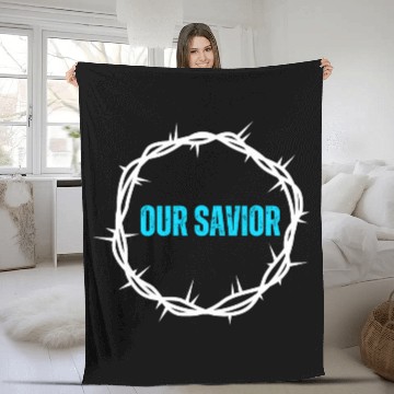 Discover Our savior - Jesus Christ Fleece Blankets