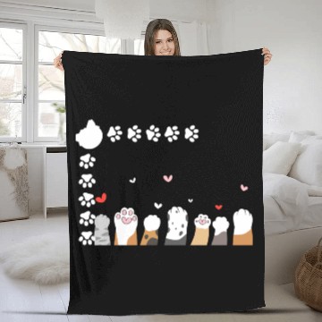 Discover Meow Acc Fleece Blankets