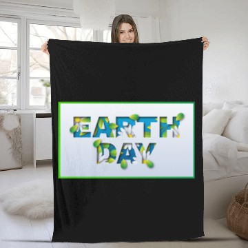 Discover Earth day Fleece Blankets