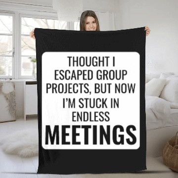 Discover Work Memes Office-Humor Workplace Funny Fleece Blankets