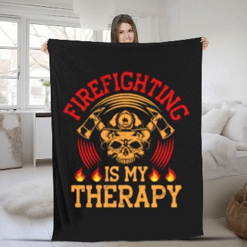 Discover Fire Firetruck Firefighter Fireman Firefighting Fleece Blankets