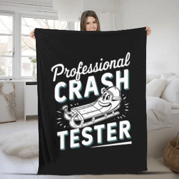 Discover Sledding Snow Sled Winter Sport Winter Outdood Fleece Blankets