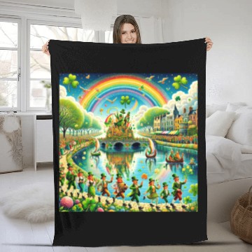 Discover St. Patrick's Reflections Luck of the Irish Fleece Blankets