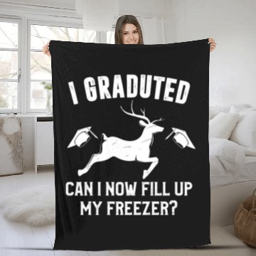 Discover Deer hunter graduation Deer hunting Fleece Blankets