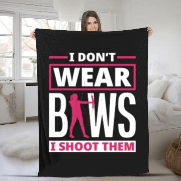 Discover Archery Women Girls Fleece Blankets