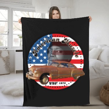 Discover American Muscle Fleece Blankets