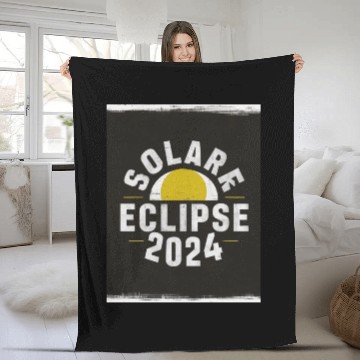 Discover Solar Eclipse 2024 Naturally Phenomenal Fleece Blankets