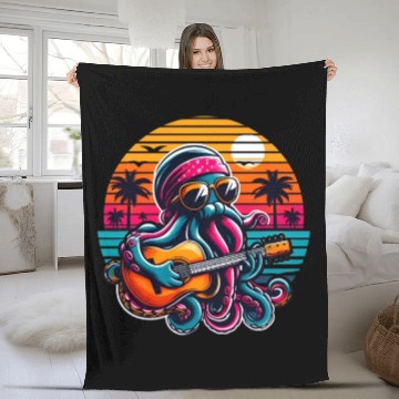 Discover The Musical Octopus Fleece Blankets