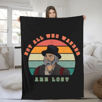 Discover Not all who Wander are Lost Fleece Blankets