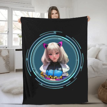 Discover space princess Fleece Blankets