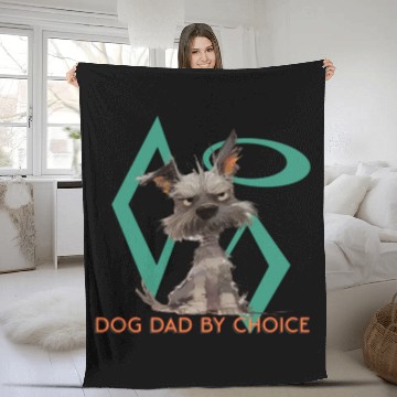 Discover Dog Dad by Choice Fleece Blankets
