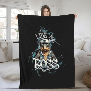 Discover Like A Boss Fleece Blankets