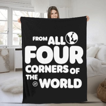 Discover Lando Norris Merch Worldwide Globe Fleece Blankets