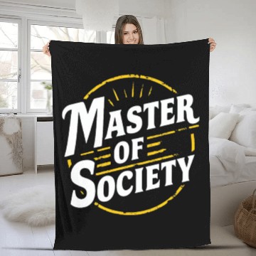 Discover Master of society Fleece Blankets
