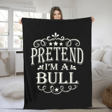 Discover Pretend I'm a Butterfly Funny Lazy Easy Halloween Fleece Blankets