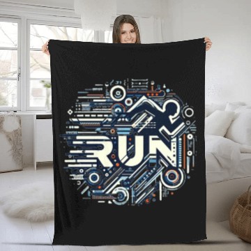 Discover running Fleece Blankets