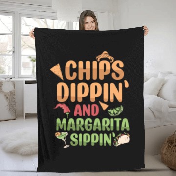 Discover Margarita Sippin' Summer Vibes Fleece Blankets