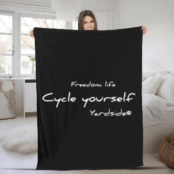 Discover Freedom life Cycle yourself Yardside Fleece Blankets