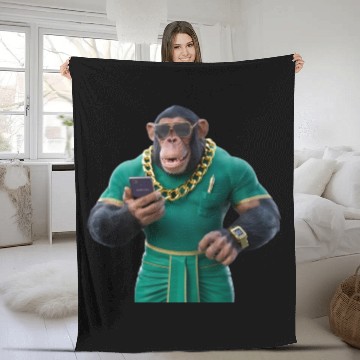 Discover "Urban Ape: Contemporary Monkey Chic" Fleece Blankets
