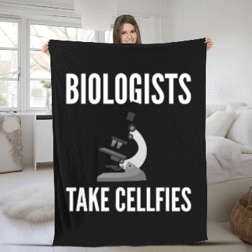 Discover Biology Lab Science Lab Technician Fleece Blankets