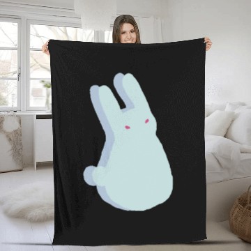 Discover Naughty rabbit Fleece Blankets
