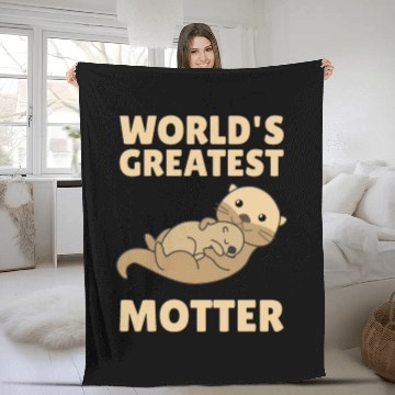 Discover Best Motter Otter Game For Mama Sweet Animals Fleece Blankets