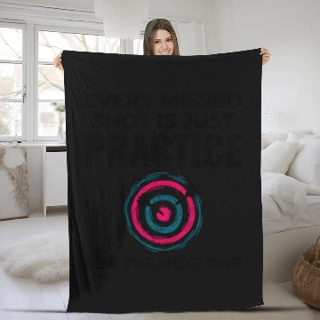 Discover Archery Targets Archer Bullseye Shooting Sport Fleece Blankets