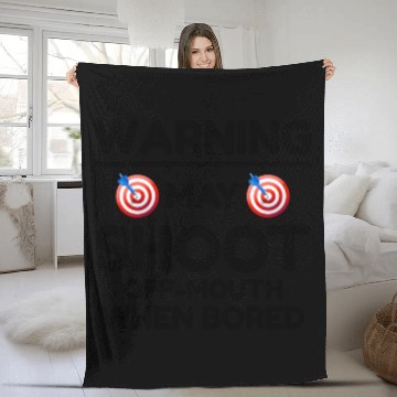 Discover Archery Targets Archer Bullseye Shooting Sport Fleece Blankets