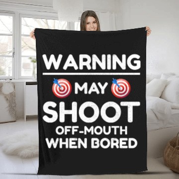 Discover Archery Targets Archer Bullseye Shooting Sport Fleece Blankets