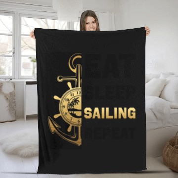 Discover sailor seafarers mariners fun anchor lifestyle sun Fleece Blankets