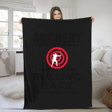Discover Archery Targets Archer Bullseye Shooting Sport Fleece Blankets