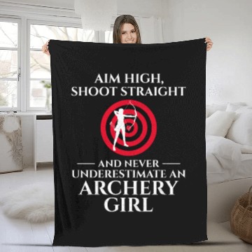 Discover Archery Targets Archer Bullseye Shooting Sport Fleece Blankets