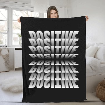 Discover Positive Vibes Fleece Blankets