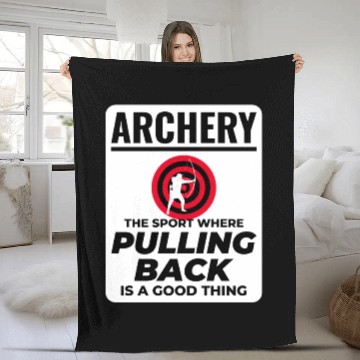 Discover Archery Targets Archer Bullseye Shooting Sport Fleece Blankets