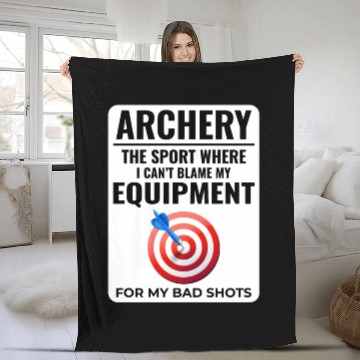 Discover Archery Targets Archer Bullseye Shooting Sport Fleece Blankets
