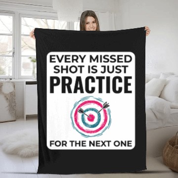 Discover Archery Targets Archer Bullseye Shooting Sport Fleece Blankets