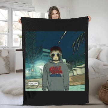 Discover Gangsta Gorilla-Primate Jonez Gorilla Wear Fleece Blankets