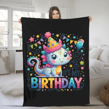 Discover Its My Birthday Sweet Birthday Dragon Fleece Blankets
