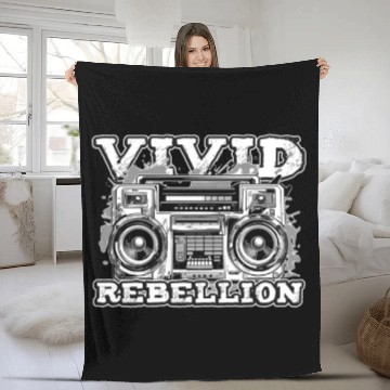 Discover Funny Graffiti Boombox 80s 90s Hip Hop Breakdance Fleece Blankets