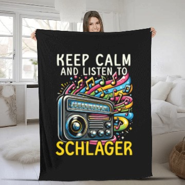 Discover German Schlager Singer Germany Music Lover Fleece Blankets