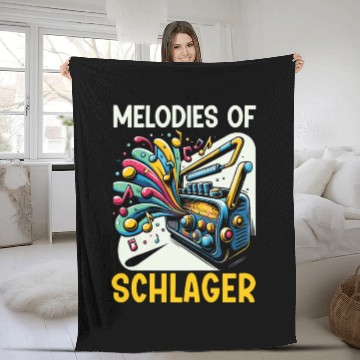 Discover German Schlager Singer Germany Music Lover Fleece Blankets