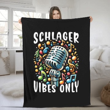 Discover German Schlager Singer Germany Music Lover Fleece Blankets