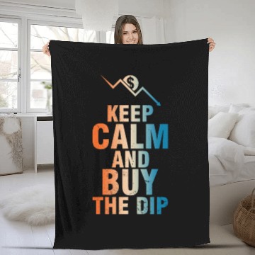 Discover Keep Calm And Buy The Dip Fleece Blankets