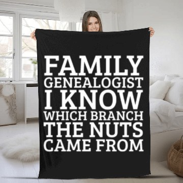 Discover Family Genealogist Ancestry Lineage Genealogy Fleece Blankets