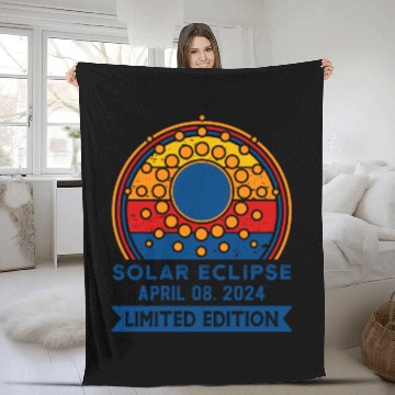 Discover Limited Edition Solar Eclipse Total Eclipse April Fleece Blankets