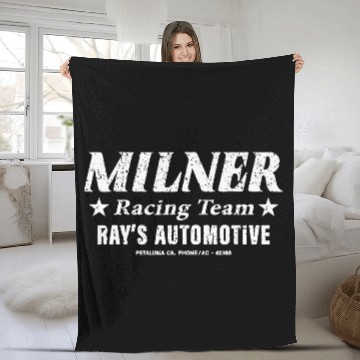 Discover Vintage Milner Racing Team 1964 Fleece Blankets