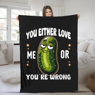Discover Pickle Lover Funny Pickle Dill pickle Pickled Fleece Blankets